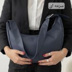 کیف دوشی و کراس‌بادی زنانه چرم شرانگ طرح هلالی - تصویر 4