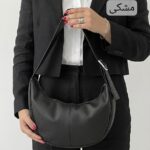 کیف دوشی و کراس‌بادی زنانه چرم شرانگ طرح هلالی - تصویر 2