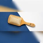 شانه چوبی برس‌دار مستطیلی